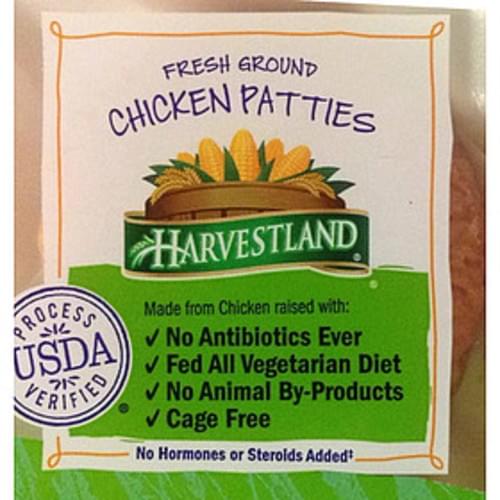 Harvestland Fresh Ground Chicken Patties 112 g, Nutrition Information