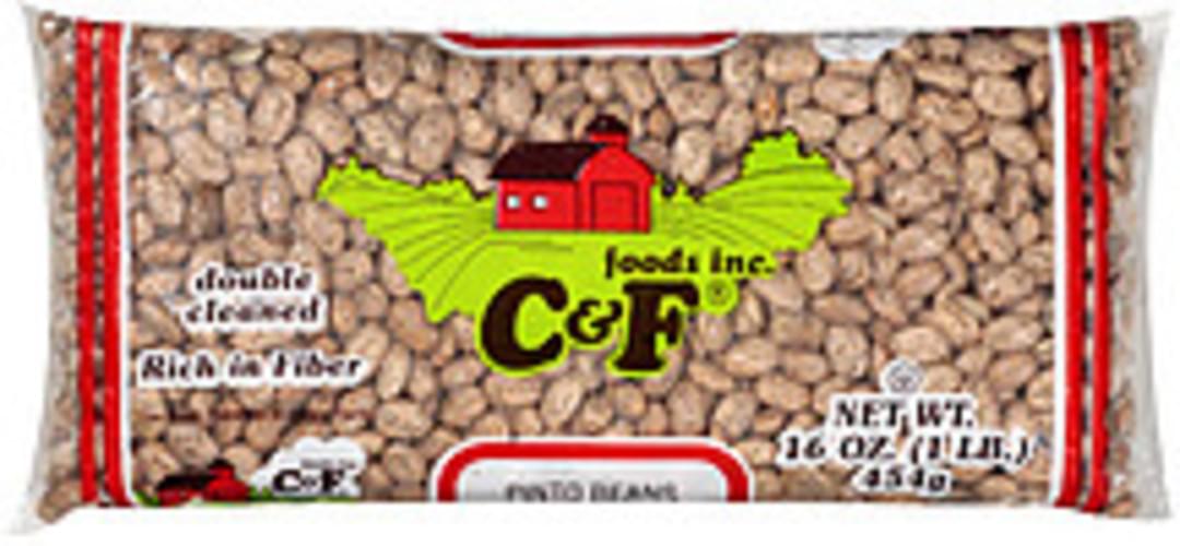 C & F Foods Inc. Pinto Beans - 16 oz