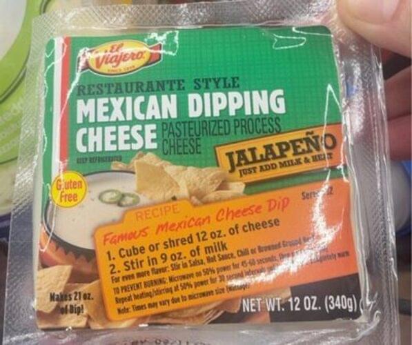 El Viajero Restaurante Style Mexican Dipping Jalapeno Cheese 12