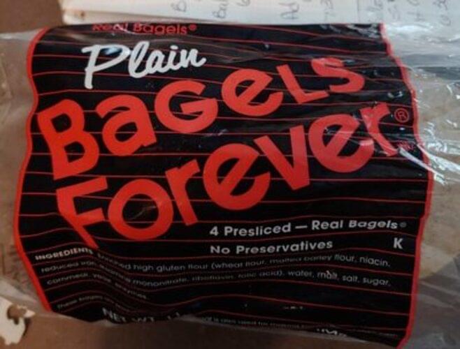 Bagels Forever Plain Bagels 85 g, Nutrition Information Innit