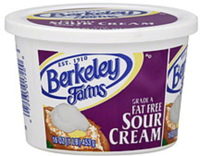 Berkeley Farms Fat Free Sour Cream 16 oz, Nutrition Information Innit