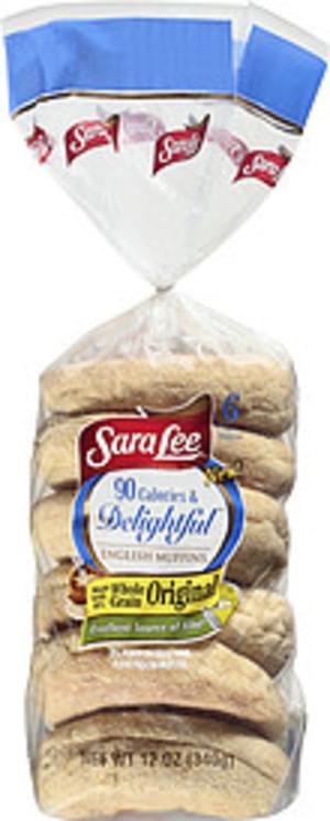 Sara Lee 90 Calories Delightful English Muffin 6 Nutrition Information Innit