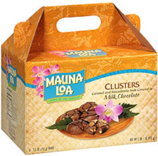 Mauna Loa Macadamias Clusters Caramel and Nuts Covered In Milk