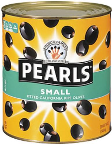 Pearls Small Pitted Ripe Black Olives - 51 oz