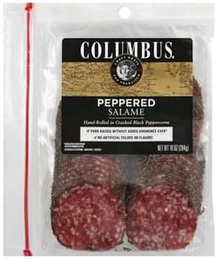 Columbus Peppered Salame - 10 oz, Nutrition Information ...