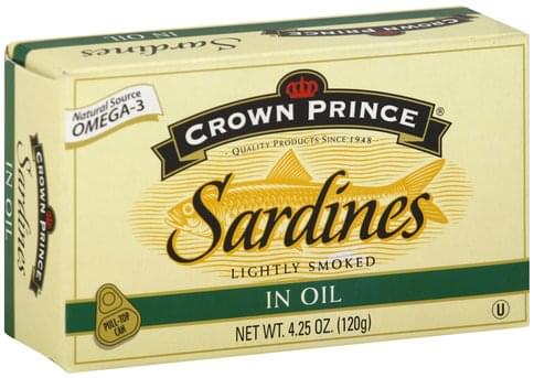 Crown Pre Lightly Smoked, in Oil Sardines - 4.25 oz