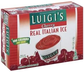 Luigis Grape Real Italian Ice - 6 ea, Nutrition ...