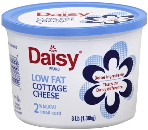 Daisy Small Curd 2 Milkfat Low Fat Cottage Cheese 3 Lb