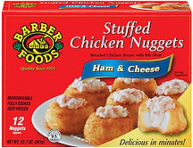 Barber Foods Ham & Cheese 12 Ct Stuffed Chicken Nuggets 12.7 oz