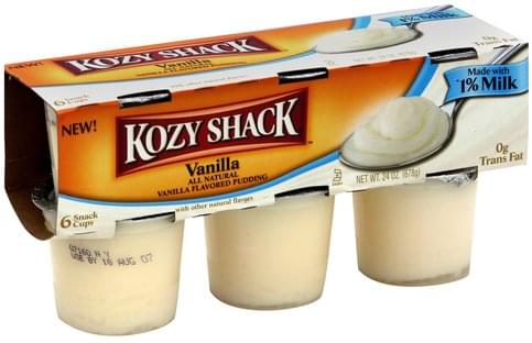 Kozy Shack Vanilla Pudding 6 Ea Nutrition Information Innit