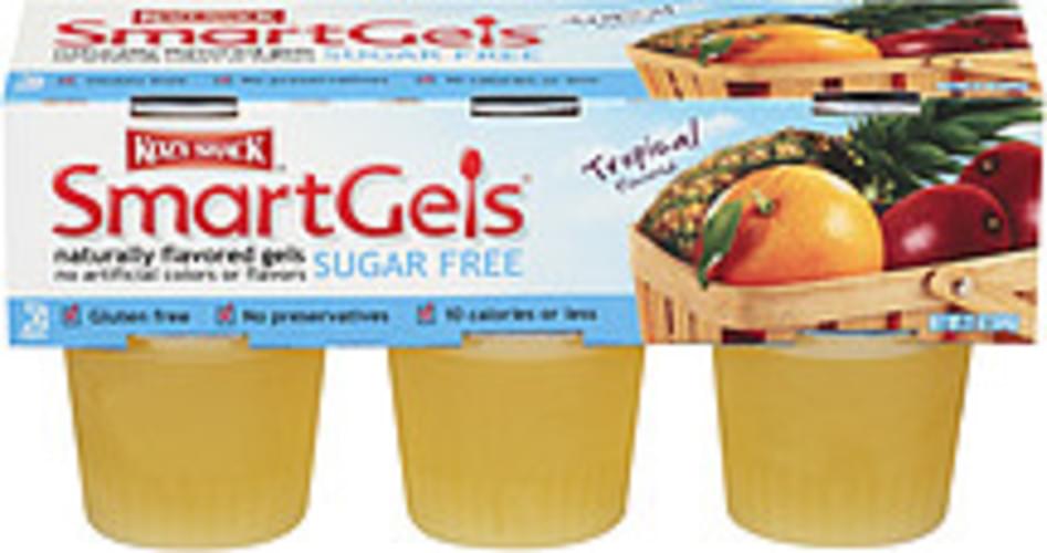 Kozy Shack Smartgels Sugar Free Tropical Flavored Gels 6, Nutrition