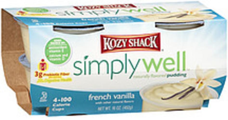 Kozy Shack French Vanilla 4100 Calories Cups Simply Well Naturally