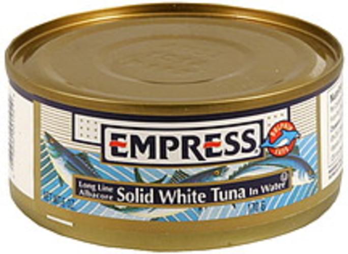 Empress in Water Solid White Tuna 6 oz, Nutrition Information Innit