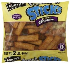 Murrys Double Cinnamon French Toast Sticks - 2 lb, Nutrition ...
