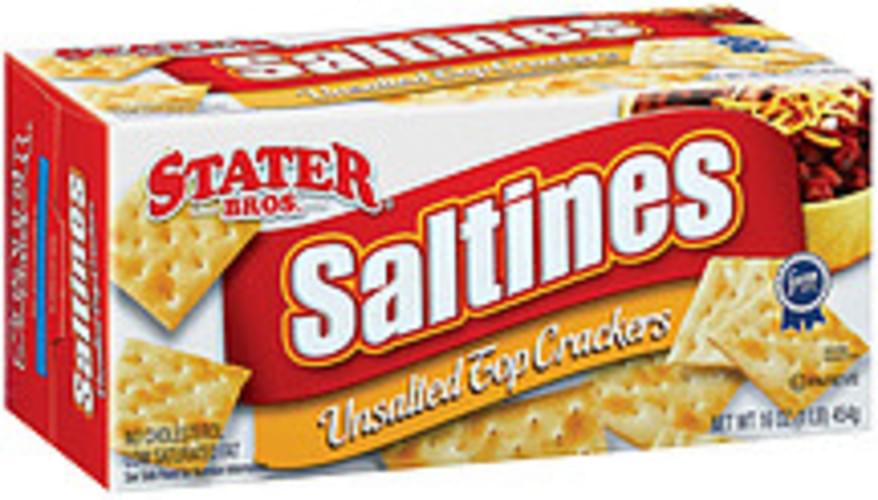 Stater Bros. Saltines Unsalted Top Crackers 16 oz, Nutrition