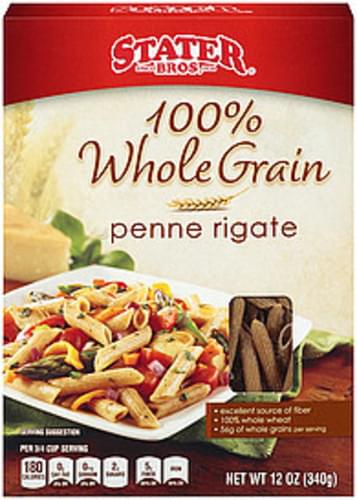 Stater Bros. Rigate 100% Whole Grain Penne Pasta - 12 oz