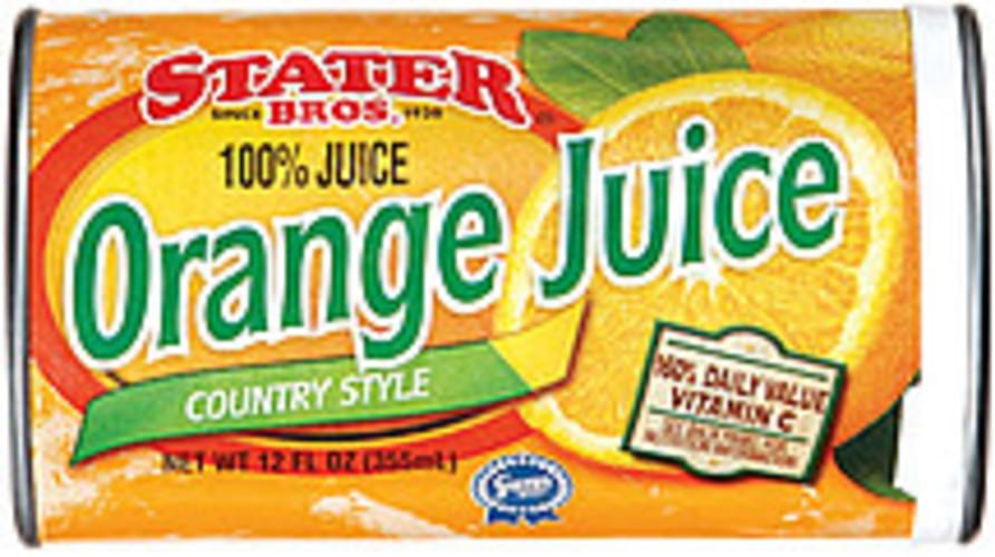 Stater Bros. Country Style Frozen Concentrated Orange Juice 12 oz