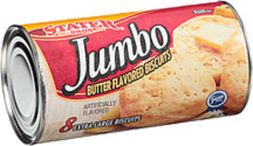 Stater Bros. Jumbo Butter Flavored Biscuits 16 oz, Nutrition