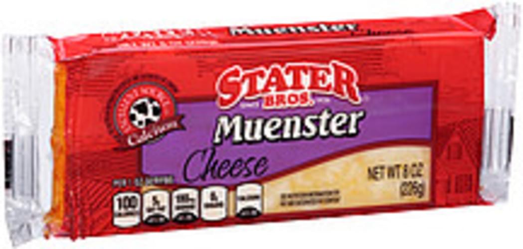 Stater Bros. Muenster Cheese 8 oz, Nutrition Information Innit