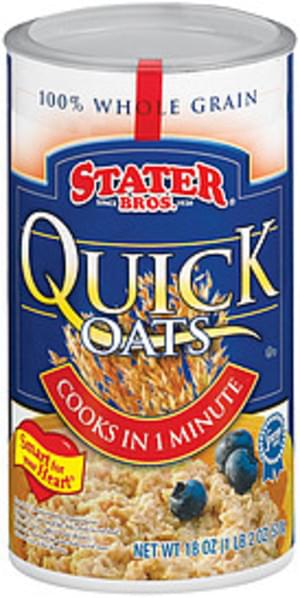 Stater Bros. Quick Oats Oatmeal - 18 oz