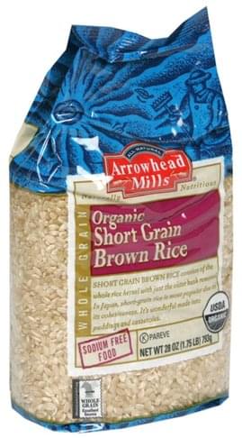 Arrowhead Mills Short Grain, Organic Brown Rice - 28 oz