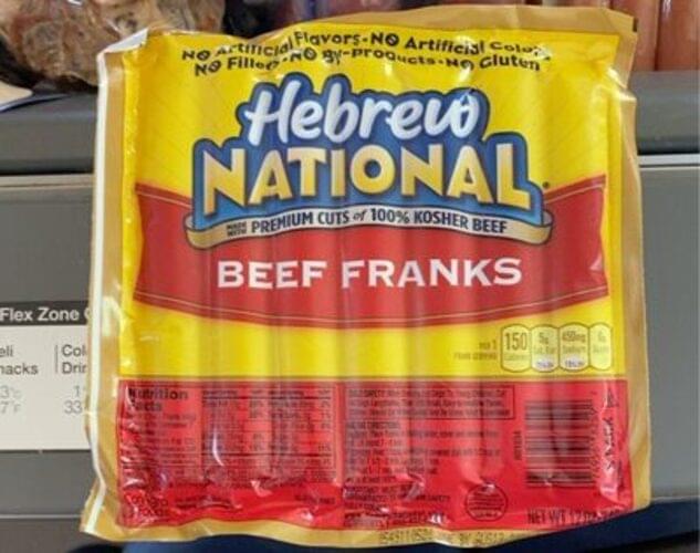 Hebrew National Beef Franks 49 G Nutrition Information Innit Hebrew National Beef Franks 49 G Nutrition Information Innit