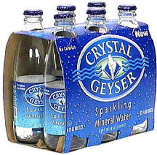 Crystal Geyser Light Mineral Content Sparkling Mineral Water 6 ea