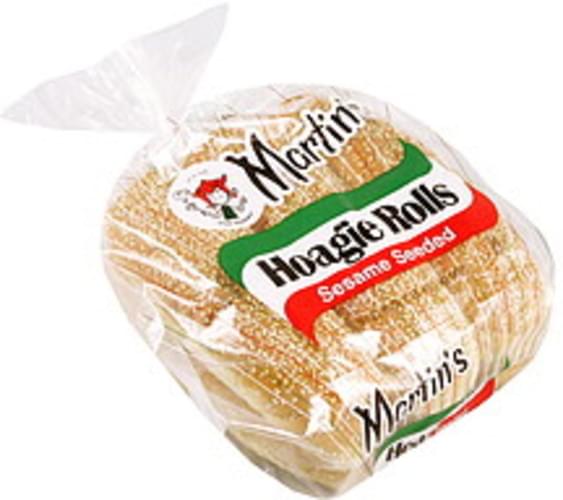 Martins Hoagie Rolls, Sesame Seeded Enriched Rolls 20 oz, Nutrition