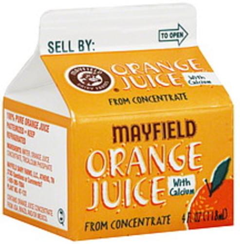 Mayfield 100% Juice, Orange 100 %Juice - 4 oz, Nutrition Information | Innit Mayfield 100% Juice, Orange 100 %Juice - 4 oz, Nutrition Information | Innit
