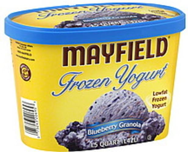 Mayfield Lowfat, Blueberry Granola Frozen Yogurt 1.5 QT, Nutrition
