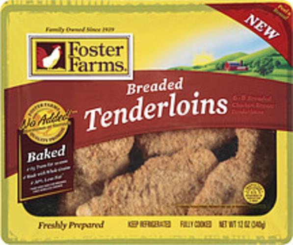 Foster Farms Breaded Tenderloins 12 oz, Nutrition Information Innit