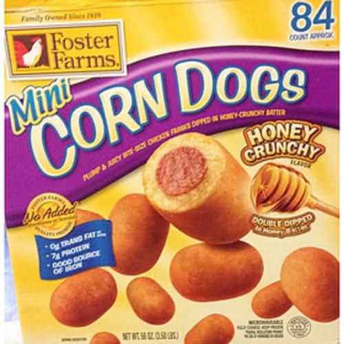 Foster Farms Honey Crunch Flavor Mini Corn Dogs 76 G Nutrition Information Innit