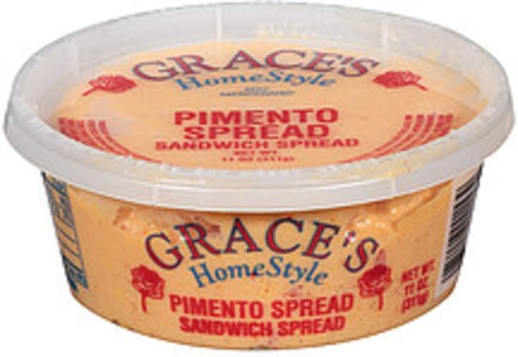 Grace's Home Style Pimento W/Cheese Cheese Sandwich Spread 11 oz
