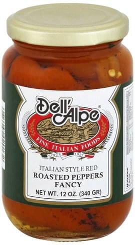 Dell Alpe Fancy, Italian Style Red Roasted Peppers - 12 oz