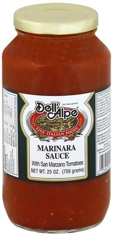 Dell Alpe with San Marzano Tomatoes Marinara Sauce - 25 oz, Nutrition  Information | Innit