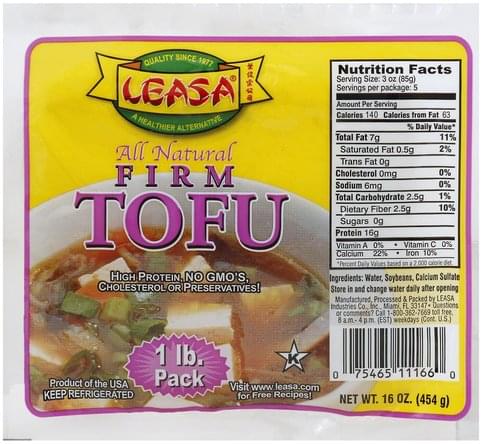 Leasa Firm, 1 Pound Pack Tofu - 16 oz