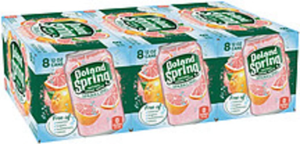 Poland Spring Sparkling Ruby Red Grapefruit Natural Spring Poland