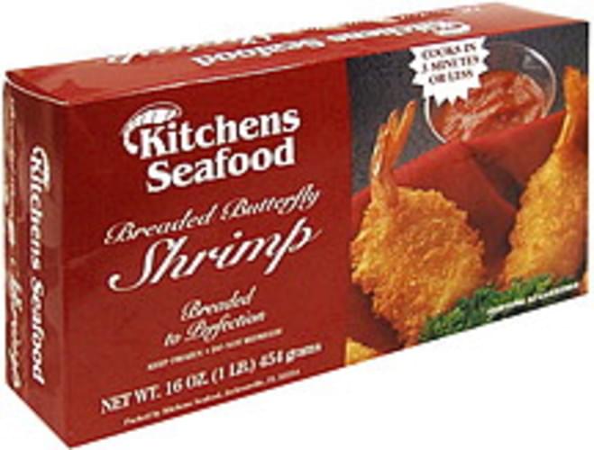 Kitchens Seafood Butterfly, Breaded Shrimp 16 oz, Nutrition Information Innit