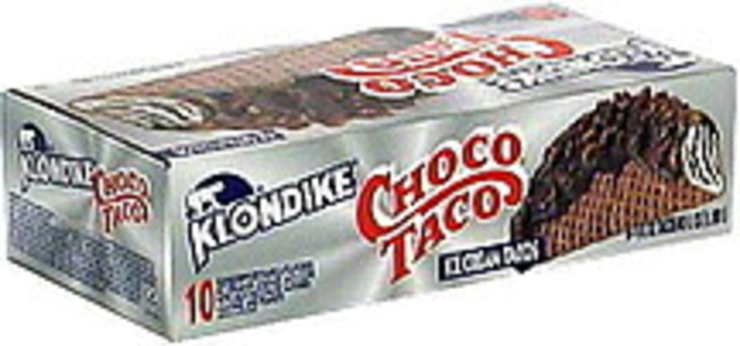 Klondike Ice Cream Tacos 10 ea, Nutrition Information Innit