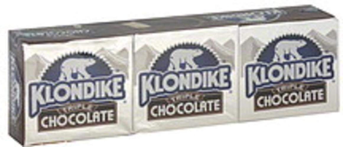 Klondike Triple Chocolate Ice Cream Bars 6 ea, Nutrition Information