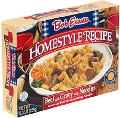 Bob Evans Beef and Gravy with Noodles 9 oz, Nutrition Information Innit