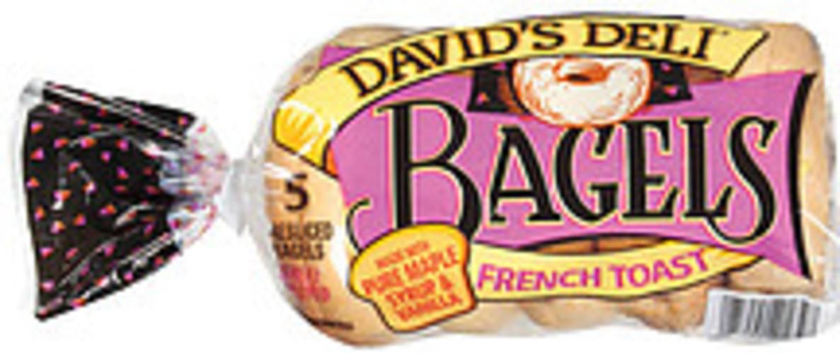 David's Deli French Toast Bagels 5, Nutrition Information Innit
