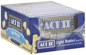 act ii butter popcorn nutrition facts