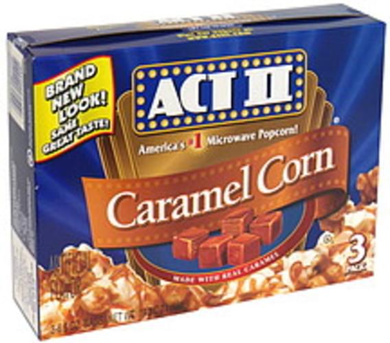 Act II Caramel Corn Microwave Popcorn 3 Ea Nutrition Information Innit Act II Caramel Corn Microwave Popcorn 3 Ea Nutrition Information Innit
