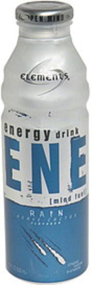Elements Rain, Agave Cactus Flavored Energy Drink - 18 oz, Nutrition