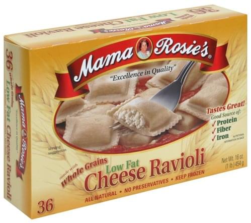 Mama Rosies Low Fat, Made with Whole Grains Cheese Ravioli - 16 oz
