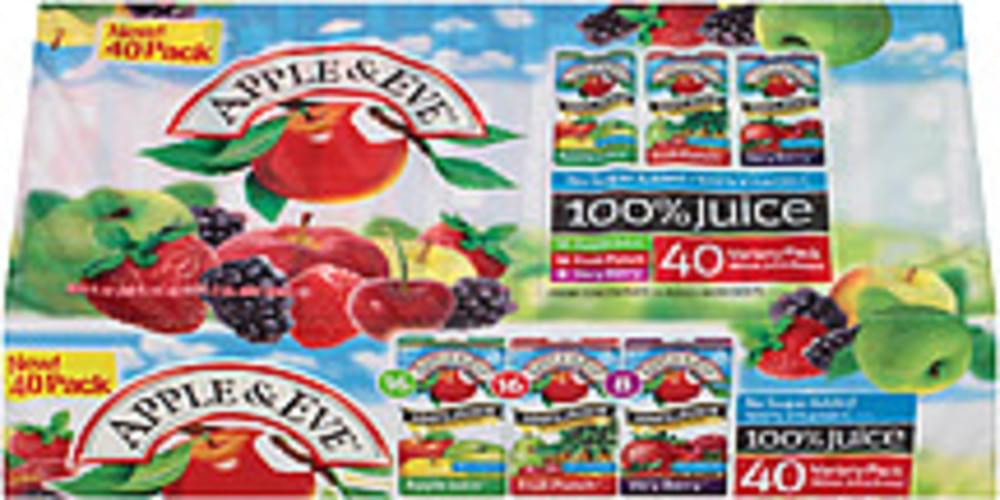 Apple & Eve Juice Box Variety Pack Apple Juice/Very Berry/Fruit Punch ...