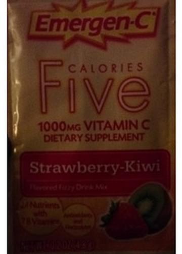 Emergen-C Strawberry-Kiwi Calories Five Vitamin C Drink Mix - 4.8 g