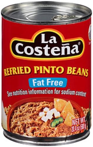 La Costena Fat Free Refried Pinto Beans - 20.4 oz