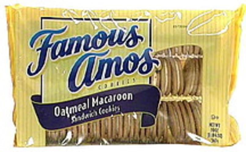 Famous Amos Sandwich Cookies Oatmeal Macaroon 20 Oz Nutrition Information Innit Famous Amos Sandwich Cookies Oatmeal Macaroon 20 Oz Nutrition Information Innit